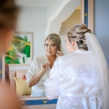 bride gets ready