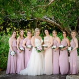 bridesmaids and bride