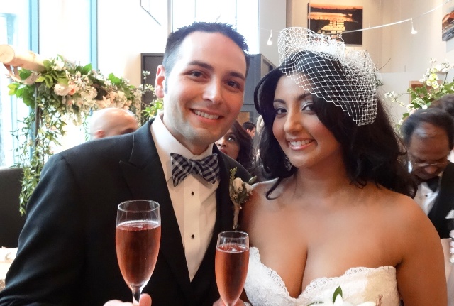 Finally married. Photo by Alan Viau