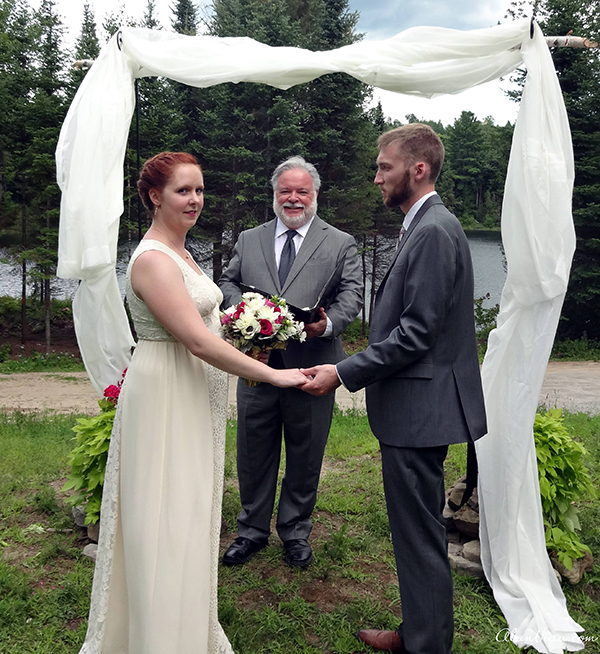 Intimate wedding ceremony