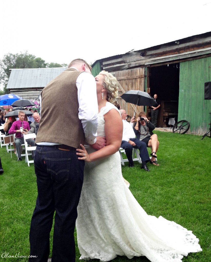 The Unavoidable Wet Wedding Kiss
