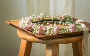 Fresh flower crown / tiara / wreath