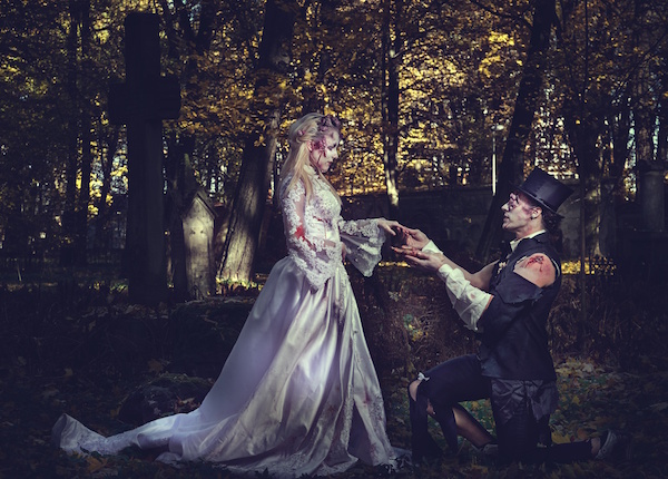 Halloween Fun As Zombie Bride And Groom Ottawa Wedding Magazine